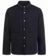 FR056 Front Row Premium Piqué Overshirt Black colour image